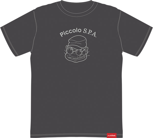 「紅の豚」Tシャツ／ピッコロおやじ（スミ）